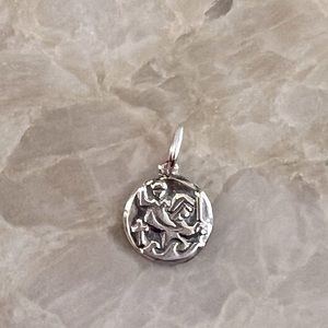 RETIRED James Avery Round St. Christopher Silver Charm